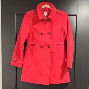 GAP Kids Vibrant Red Pea Coat